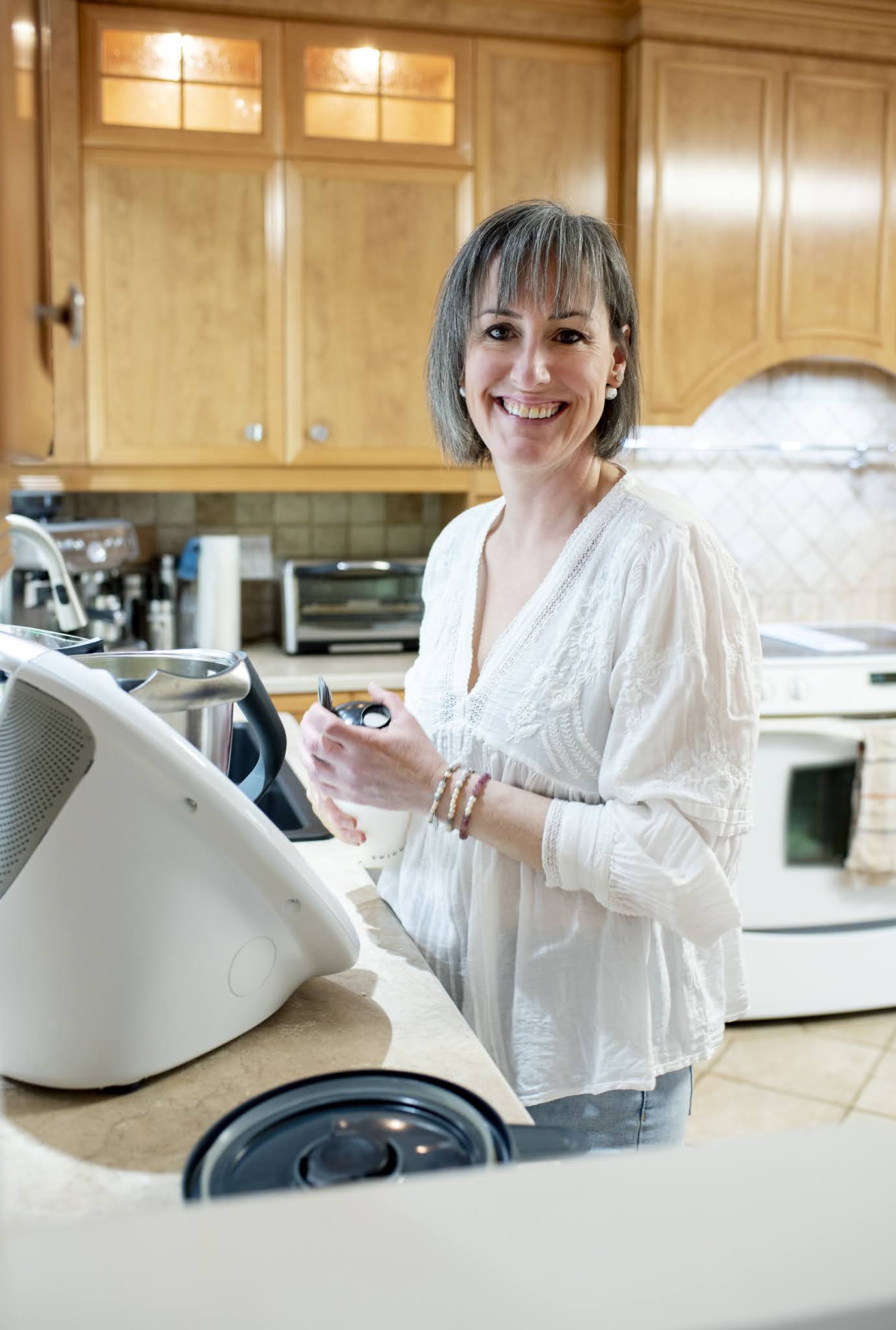 diane fait une démonstration thermomix